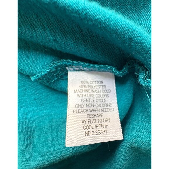 Great Northwest V-Neck Tops Womens Plus 2X Black Teal Short Sleeve T-Shirt Lot - Picture 13 of 14